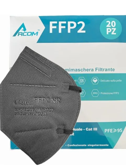 Masque FFP2 Lot De 20 Pieces Certifié CE Arcom protection individuelle
