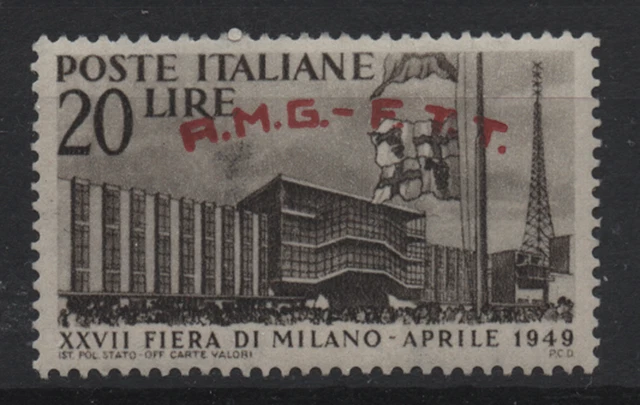 04. Italy AMG FTT Trieste Zone A 1949  Fiera Milano Mi.# 63, MNH