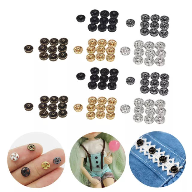 100pcs 5mm Mini Snap Buttons Fasteners 5 Colors Snap Buttons DIY Accessories TOH