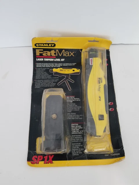 Stanley Fat Max Magnetic Laser Torpedo Level Kit SP1X 77-190 FATMAX Stanley Fat Max Magnetic Laser Torpedo Level Kit SP1X 77-190 FATMAX