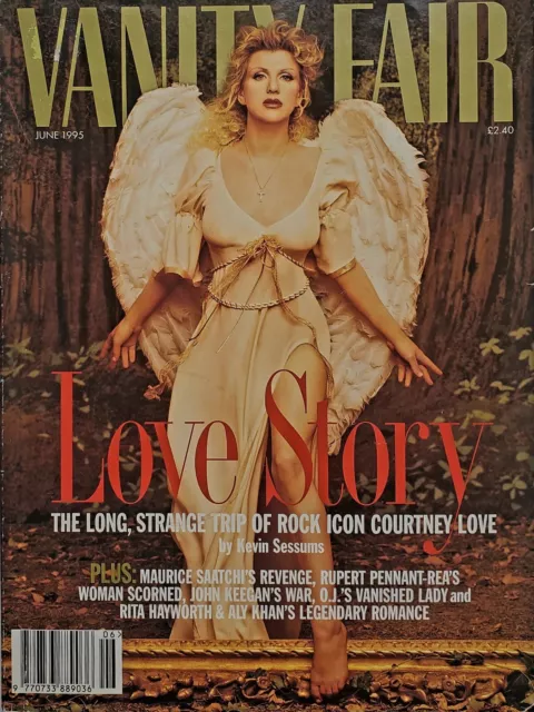 Vintage Vanity Fair Magazine Courtney Love Story Cover June 1995 VGC