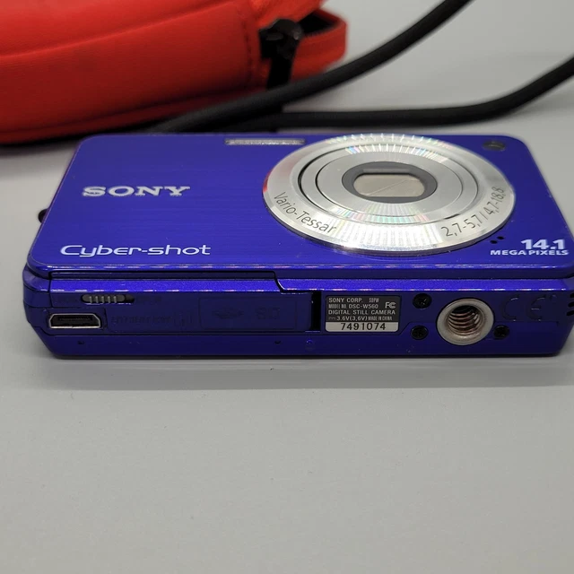 Sony Cybershot DSC-W560 14,1 megapixel fotocamera digitale compatta testata blu 5