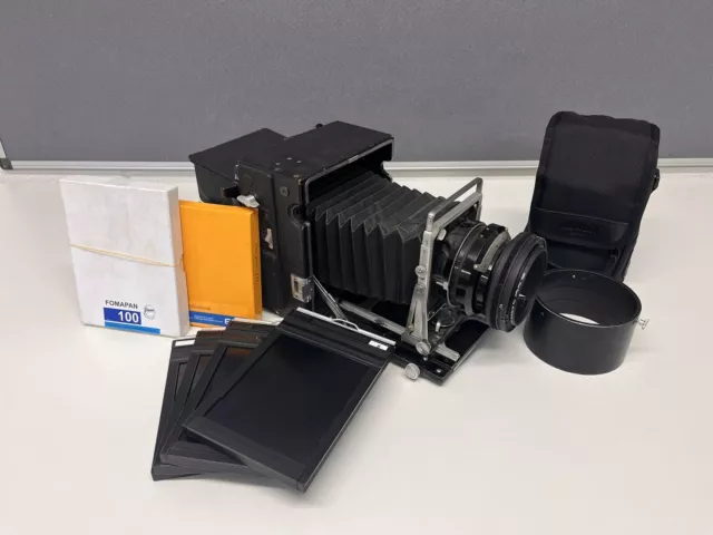 Kodak Aero Ektar 178mm F2.5 Lens + Graflex Speed Graphic 5x4 + Darkslides + Film