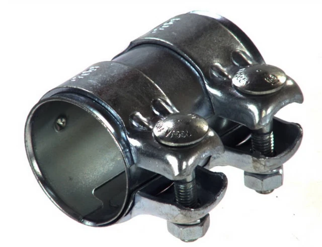Raccord Universel Double Pour Tuyau D'Échappement 43-46.7mm Longueur 125mm - Neuf