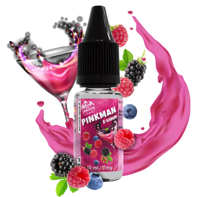 E Liquid - Red Dragon - Pinkman Aroma - 10 ml mit Nikotin - eLiquid