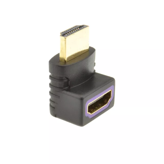 HDMI Compact 90 Degree Angled Adapter Female Socket to Male Plug 2