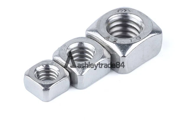 Filettatura metrica 304 acciaio inox quadrato dado set di fissaggio viti M3