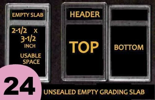 empty graded card slabs 130 Pt. PSA Style Empty Card Slabs for Sports Card Grading & Protection main image 1
