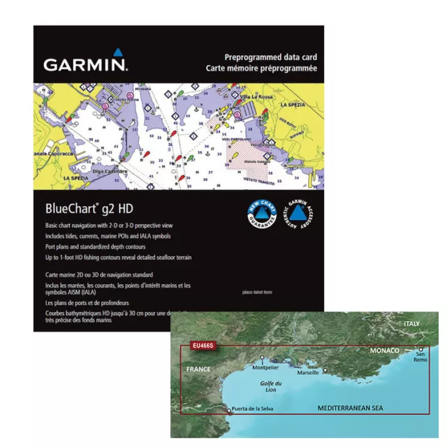 GARMIN Bluchart G2 - Golfo di Lione / San Remo -SD/MICRO SD ART. 010-C0810-20