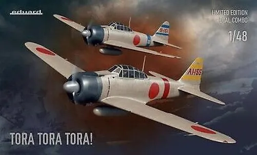 Eduard 11155 1/48 WWII A6M2 Zero Type 21 Japanese Fighter Pearl Harbor Combo