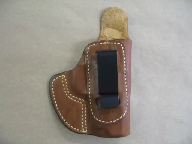 Sig Sauer 938, P938 9mm IWB Molded Leather Concealed Carry Holster CCW TAN RH 3