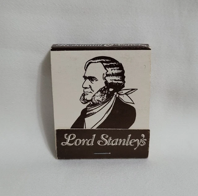 Vintage Lord Stanley's Restaurant Bar Matchbook Toronto Ontario Advertising Full