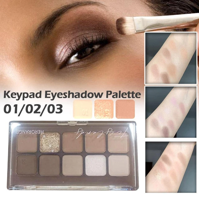 Kit trucco tavolozza ombretti 10 colori opachi luccicante ombretto polvere N0L6