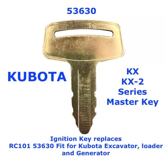 KUBOTA 53630 KX KX-2 Series Master Plant Excavator Dumper Digger Tractor Key