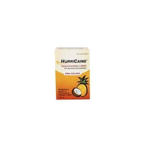 HurriCaine 20% Benzocaine Topical Anesthetic Gel Piña Colada Flavored 1 Ounce