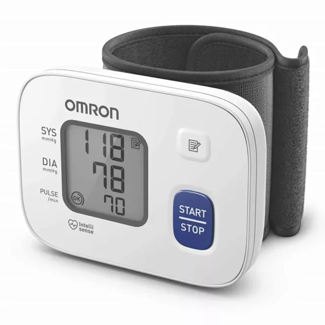 Omron HEM 6161 monitor de presión arterial de muñeca completamente...