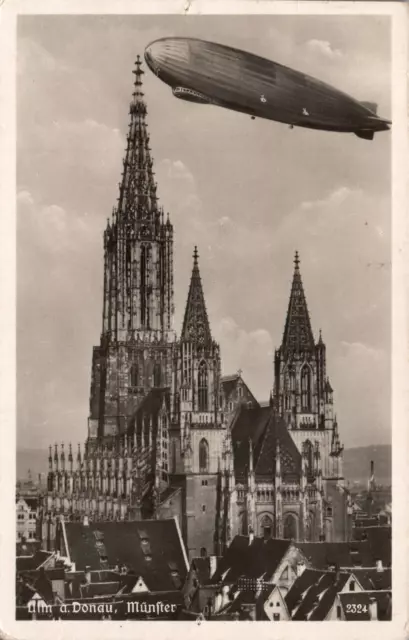 AK Ulm a. Donau Münster, Zeppelin ungelaufen (Nr. 1998)