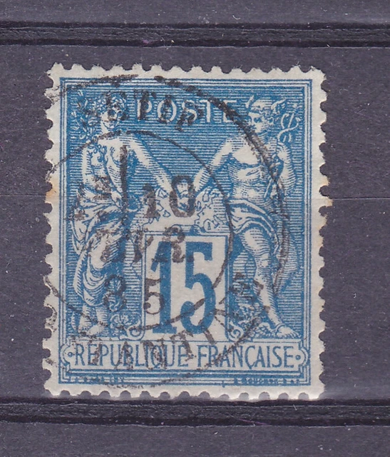 France Timbre Type SAGE Oblitéré Sétif Constantine. Algérie - Scan recto / verso