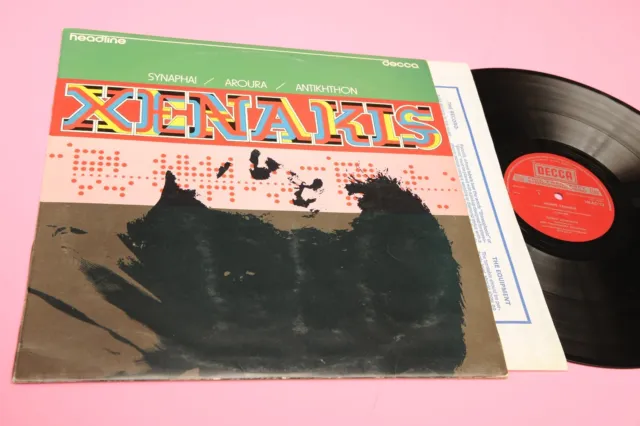 Xenakis LP Synaphai Orig UK 1976 EX Avantgarde Experimental Music