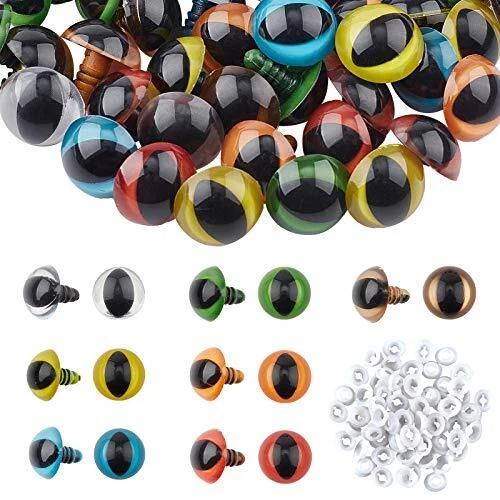Occhi Per Bambole E Peluche 13 Mm Blu Vetro Look | Rondelle Metallo | Materiale Hobbistica