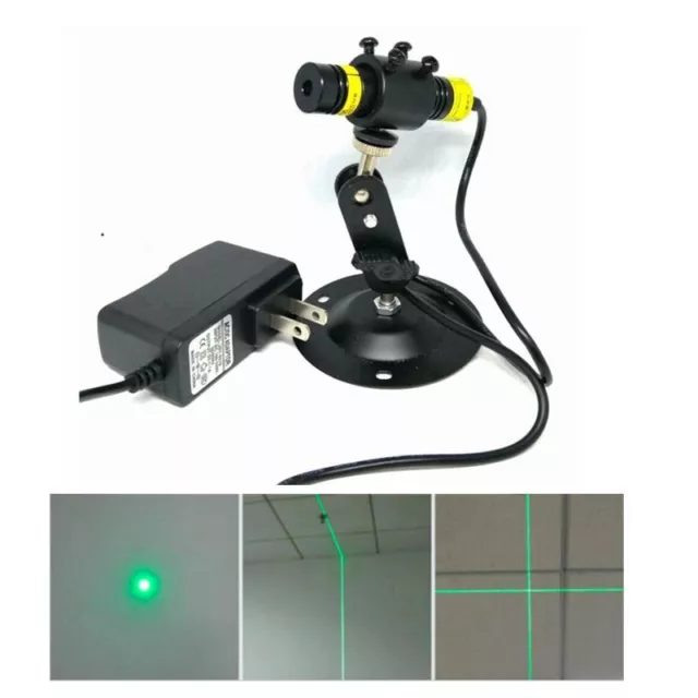 Focusable 515nm 10mw 30mw Dot /Line /Cross Laser Diode Module Locator 16x68mm