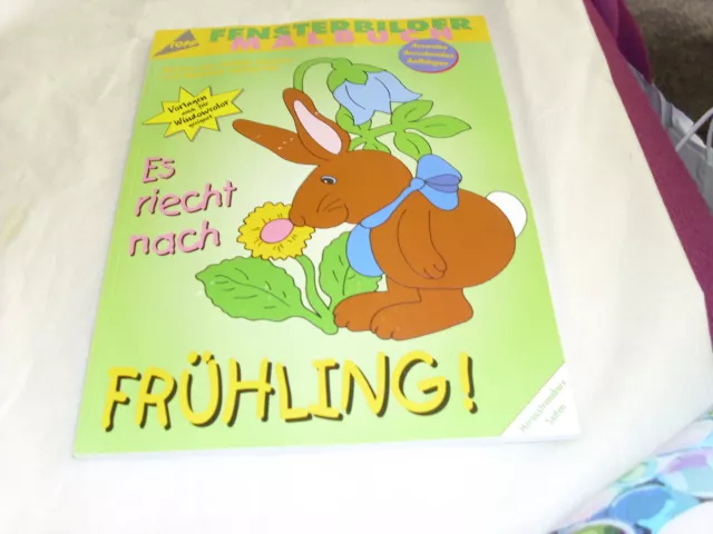 Fensterbilder Malbuch, Es riecht nach Frühling