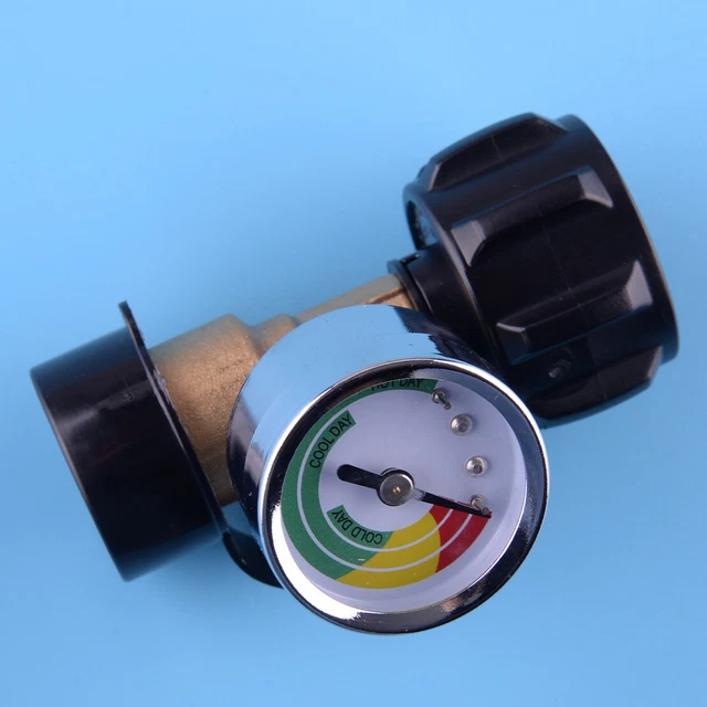 RV BBQ PROPANE Tank Gauge Adapter Gas Grill Level Pressure Meter