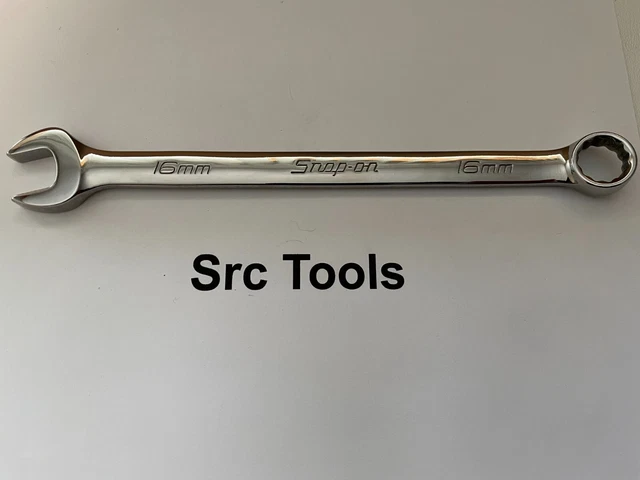 Snap-on Outils USA Neuf 16mm Métrique Standard Chrome Combinaison Clé OEXM160B