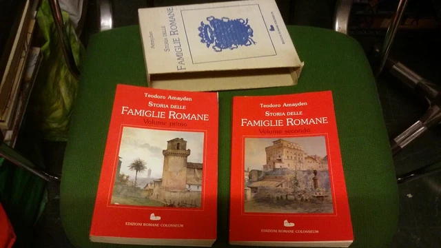 T. AMAYDEN, STORIA FAMIGLIE ROMANE, 2 VOLL., ED. COLOSSEUM, 1mr22 T. AMAYDEN, STORIA FAMIGLIE ROMANE, 2 VOLL., ED. COLOSSEUM, 1mr22