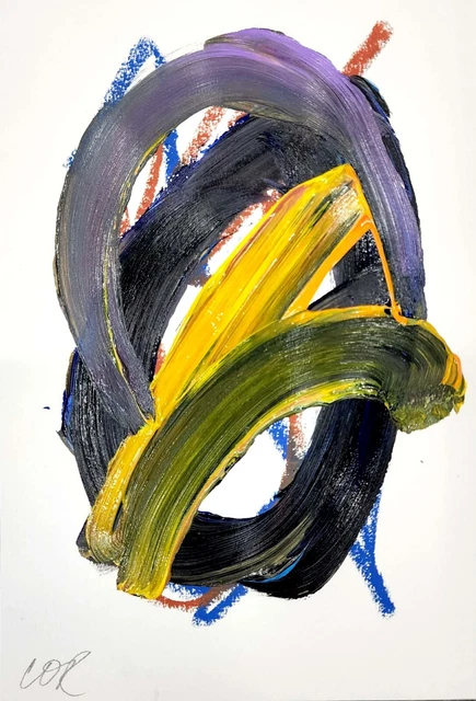 Corbellic Abstract Painting 10X7 Fine Gallery Original Contemporary Collectible