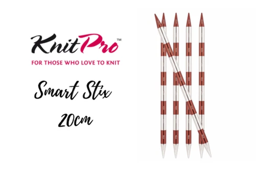 KnitPro Smartstix Double Pointu Aiguilles 20cm, 2mm-8mm, Tricot Aiguilles
