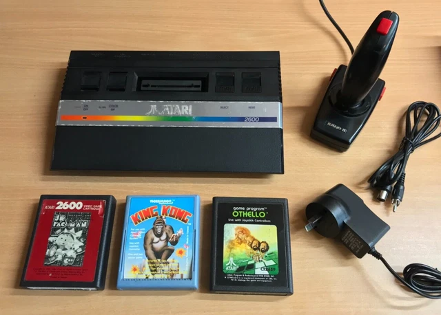 Atari 2600 Junior Console + 3 Games - Complete Setup