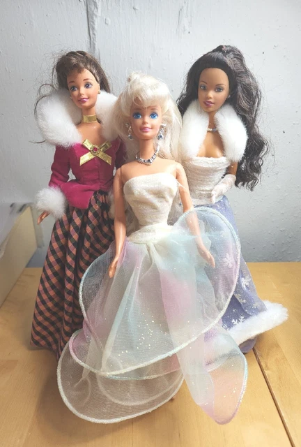 Vtg Avon Barbie Dolls Lot 3 Winter Rhapsody Snow Sensation With Stands Vtg Avon Barbie Dolls Lot 3 Winter Rhapsody Snow Sensation With Stands
