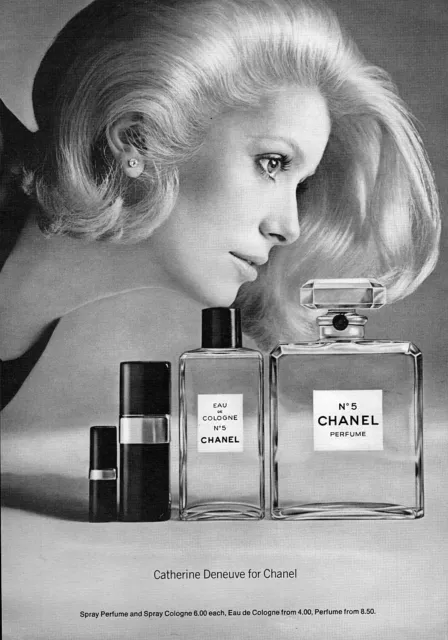 Chanel No. 5 Spray Cologne PRINT AD - 1959 ~~ perfume