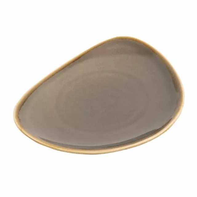 Olympia Kiln Triangular Plate Smoke 280mm 2