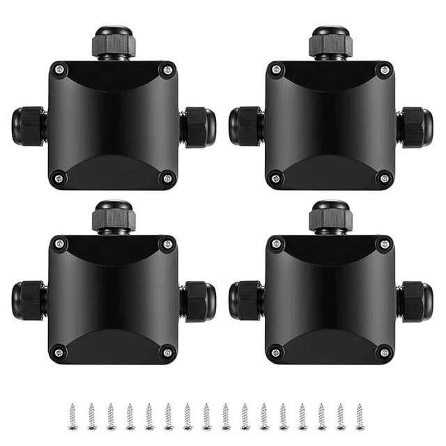 4 PièCes BoîTe de Jonction IP68 éTanche Connecteurs de Câble à 3 Voies pour éCK7
