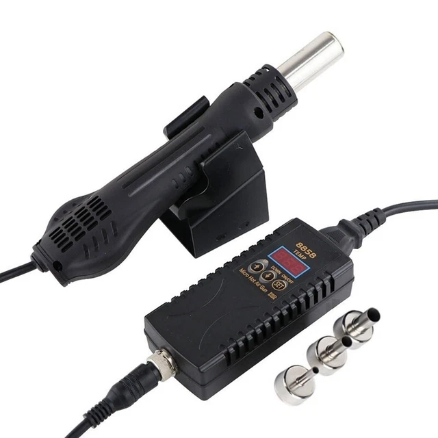 8858 Hot Air Heater LED Digital Hair Dryer for Soldering 600W Water Heat O5F6