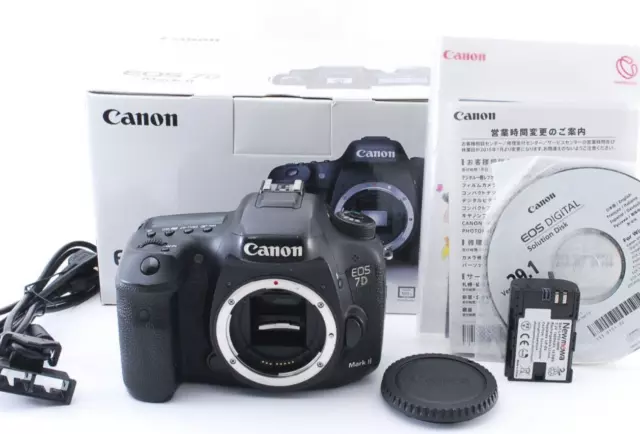 Ex+5 in Box Canon EOS 7D Mark II 20.2MP Digital SLR Camera w/ Battery From Japan