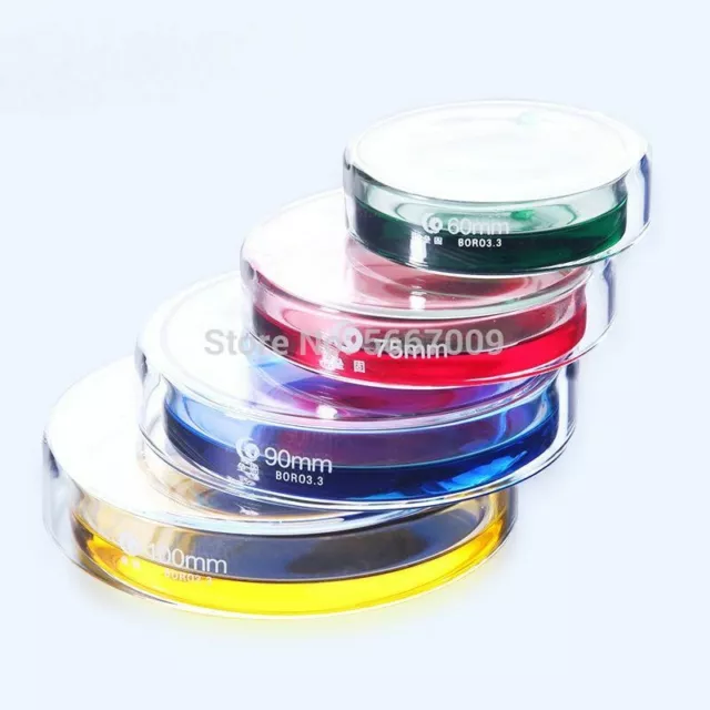 BOROSILICATE GLASS PETRI Dishes Cell Sterile Culture Dish Lab Supplies