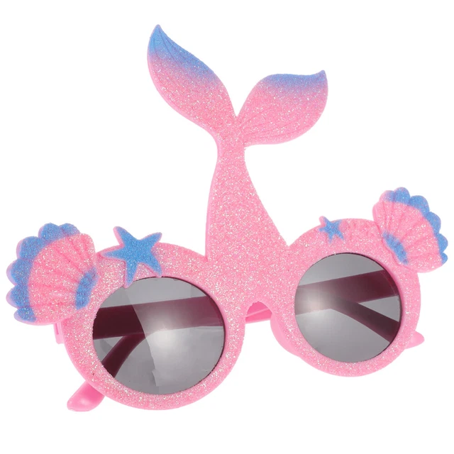 Moda Playa Fiesta Gafas de sol Adorables Dibujos animados Sirena Gafas de sol Fiesta Cos