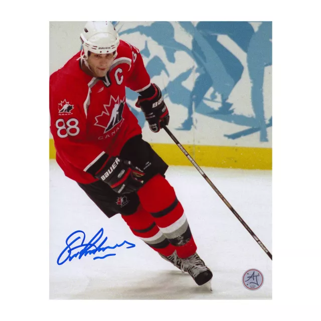 Eric Lindros Team Canada Signed 1998 Olympic 8x10 Photo