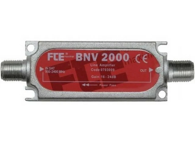 SA01 Amplificateur De Ligne Satellite - Gain 24dB Pour Signal Sat 950-2400 MHz