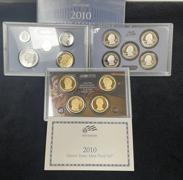 **2010**US Mint Proof set (14) coins in all GEM Quality w/US Presidents OGP*****