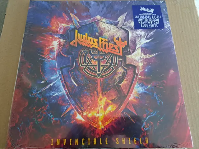 Judas Priest - Invincible Shield, Ltd. 2 x LP, Blue Vinyl, 180g, Gatefold