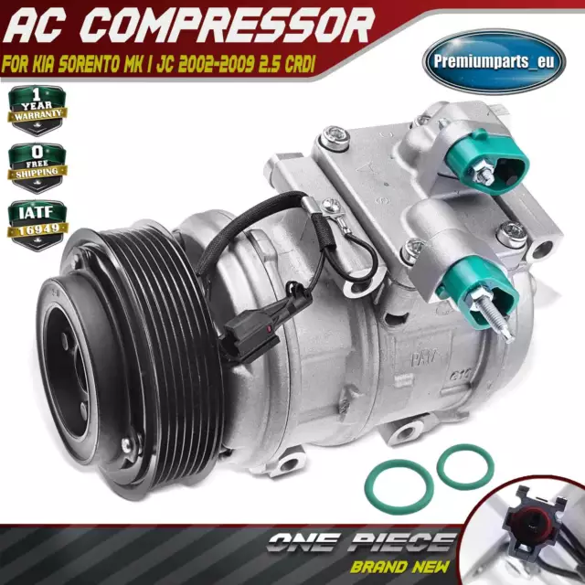 Air Conditioning Compressor for Kia Sorento I JC 2002-2009 2.5 CRDi 977013E000