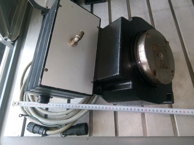 Tavola Rotante Di Precisione Assort – 3 Morsetti E 4 Slot Da 80 Mm Per Macchinari, Bloccaggio Verticale/Orizzontale - 4