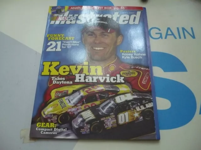 NASCAR ILLUSTRATED Magazine April 2007 Issue Kevin Harvick Takes Daytona LKE NEW