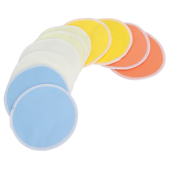 Almohadillas de mama de alimentación 10 piezas almohadillas de fibra para lactancia diseño de forma delicada para
