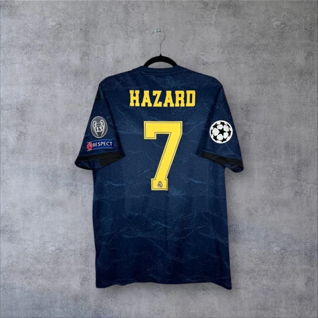 Maillot Extérieur Real Madrid 2021/22, Eden Hazard #7, Taille XL, Bleu, Excellent état