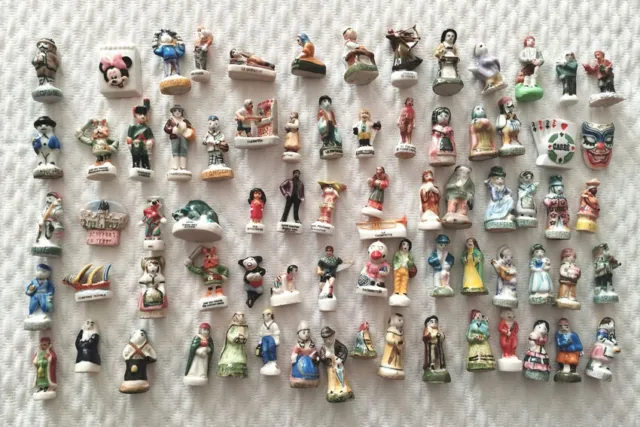 lot collection de 72 fèves personnages disney pays astérix etc